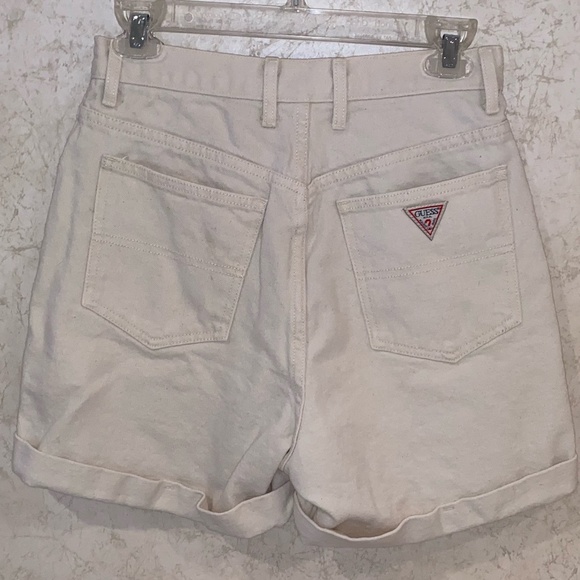 Guess Jeans High Waisted Denim Cuffed Shor… - Picture 2 of 8